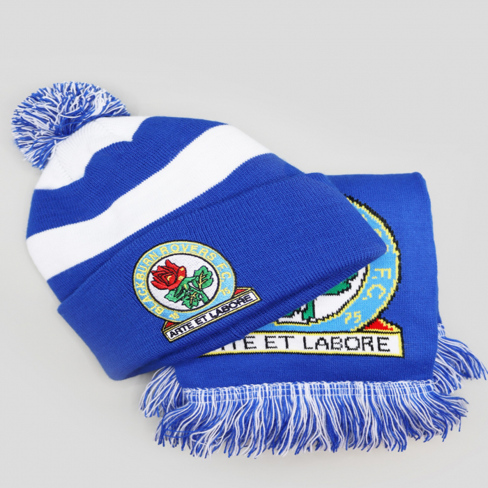 Blackburn Rovers Kids Hat & Scarf Set