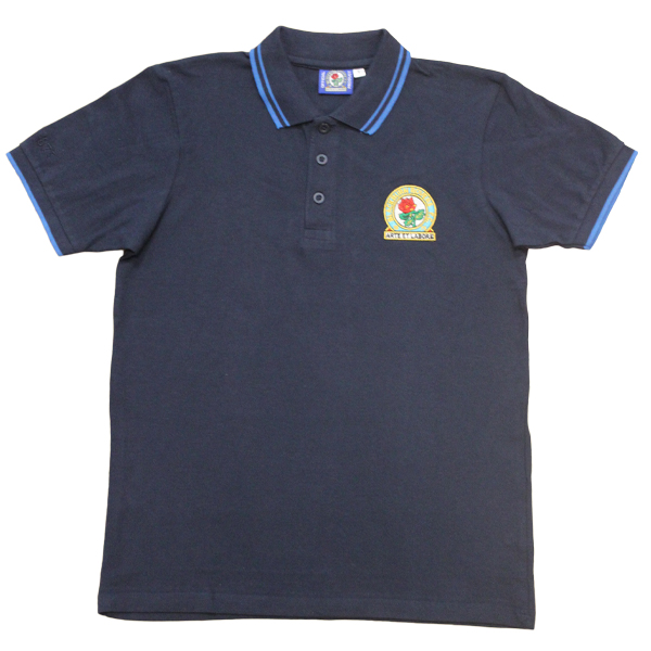 Rovers Navy Essential Tipped Polo