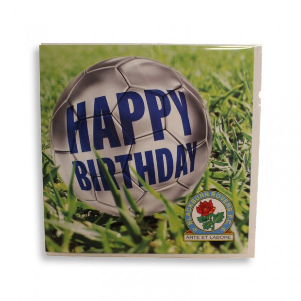 Rovers Happy Birthday Football Card B03