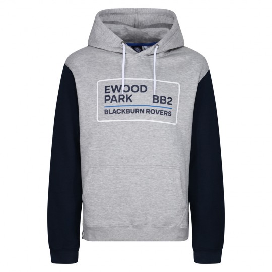 BRFC Ewood Collection Grey/Navy Hoodie