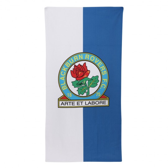 Blue & White Crest Beach Towel