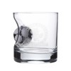 Rovers Embedded Football Whisky Glass
