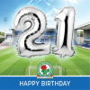 Blackburn Rovers Stadium Balloon 21st Card NB57