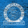 Blackburn Rovers Blue Crest Wall Birthday Card G14