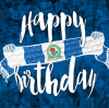 Blackburn Rovers Happy Birthday Scarf Card B19