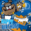 Blackburn Rovers Happy Birthday Rover Cake B21