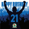 Blackburn Rovers 21 Celebration Birthday Card