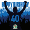 Blackburn Rovers 40 Celebration Birthday Card