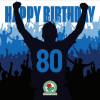 Blackburn Rovers 80 Celebration Birthday Card