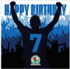 Blackburn Rovers 7th Celebration Birthday Card
