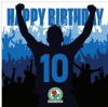 Blackburn Rovers 10th Celebration Birthday Card