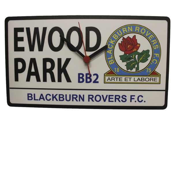 Rovers Wood Street Sign Clock