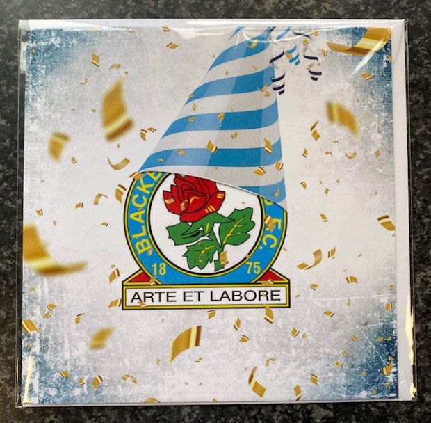 Rovers Party Hat Crest Card B11