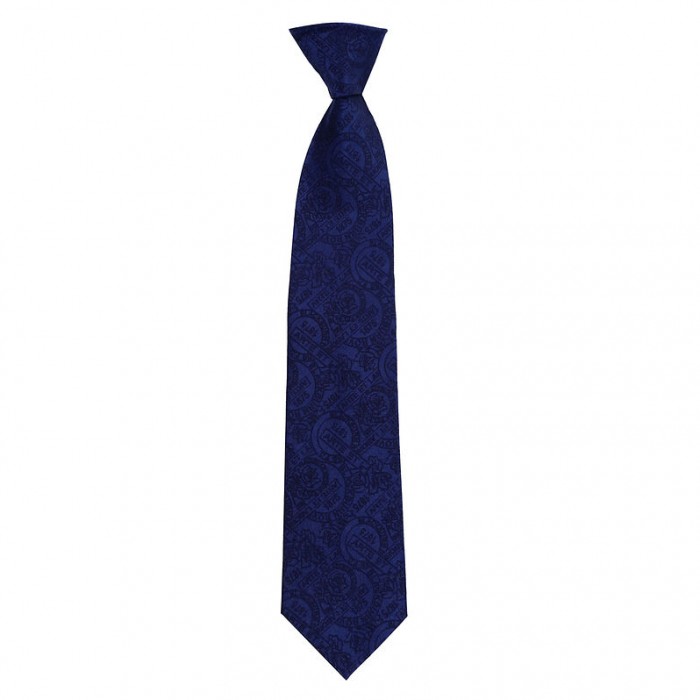 Rovers Club Navy Embossed Tie