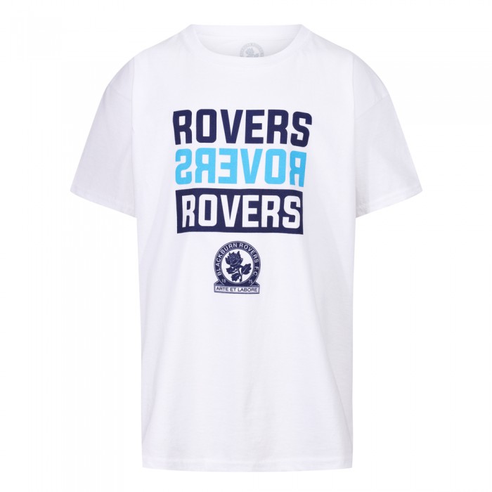 Rovers White Text T-Shirt