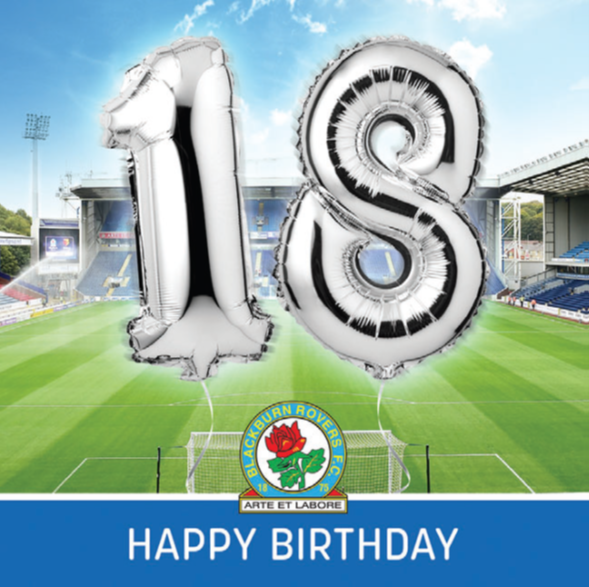 Blackburn Rovers Stadium Balloon 18th Card NB56