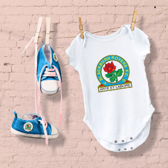 Blackburn Rovers Girl Onesie Card