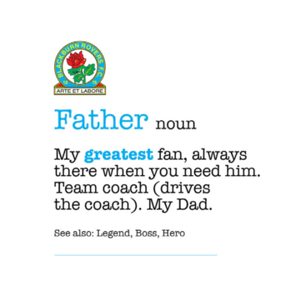 Blackburn Rovers Father's Day Noun FD08