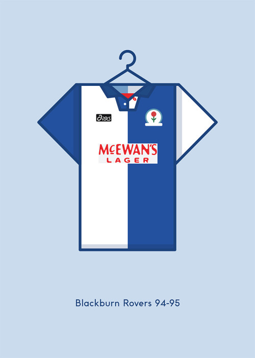 Blackburn Rovers 94/95 A3 Print