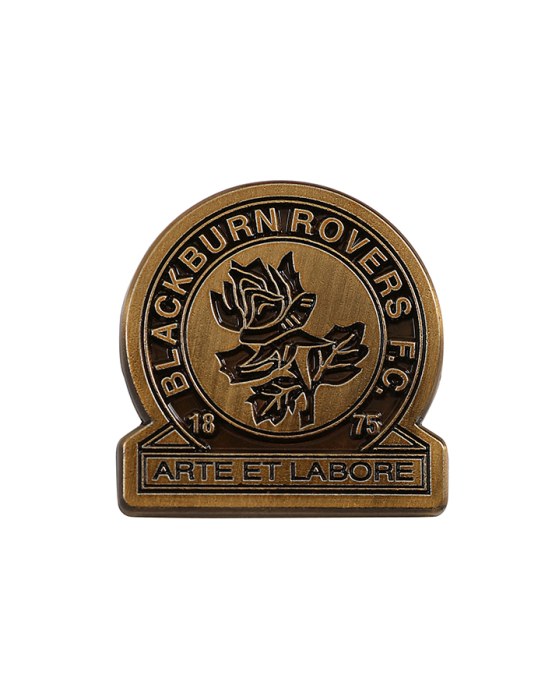 Blackburn Rovers Gold Crest Pin Badge