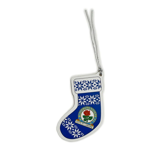 Blackburn Rovers Wooden Xmas Decoration - Stocking