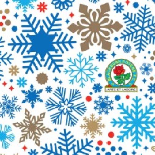 Blackburn Rovers Snowflake Montage Card