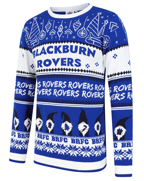 Blackburn Rovers Gnome Adult Xmas Jumper