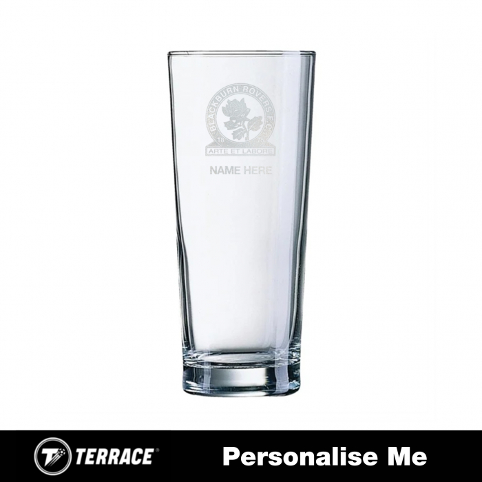 Blackburn Rovers Personalised Hi Ball Glass