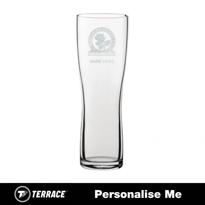 Blackburn Rovers Personalised Pilsner Glass