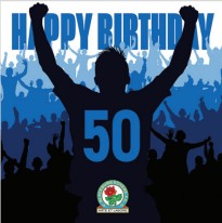 Blackburn Rovers 50 Celebration Birthday Card