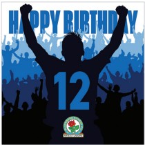 Blackburn Rovers 12th Celebration Birthday Card