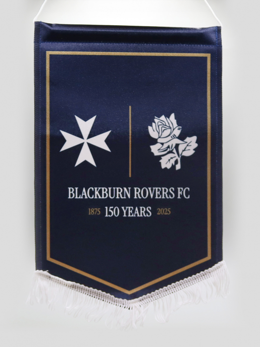 Blackburn Rovers 150 Year Navy Pennant