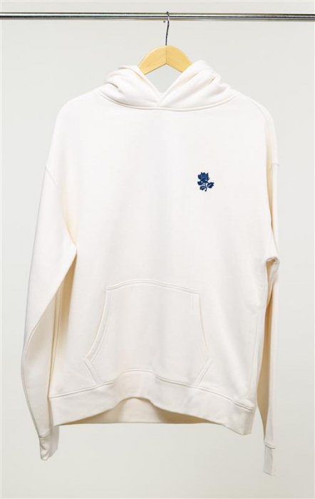 Neutral Edit Rose Hoodie – Ecru